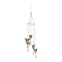 39" Iron Eclectic Butterfly Windchime - Olivia & May: Whimsical Home Decor, Easy Hang -Olivia & May GUEST d7dfa043 09e1 4cd0 97d6 e6113813a210