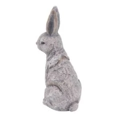20" X 11" Magnesium Oxide Country Rabbit Garden Sculpture Gray - Olivia & May -Olivia & May GUEST d7f5762b c09b 46a9 b13d 6136ab5e195f