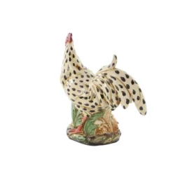 14" X 13" Farmhouse Ceramic Chicken Garden Sculpture Beige - Olivia & May -Olivia & May GUEST d88a66e9 1173 4ab9 a7a4 c838f15bd205