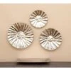 Stainless Steel Plate Wall Decor With Hammered Designs Set Of 3 Silver - Olivia & May 1 Stainless Steel Plate Wall Decor With Hammered Designs Set Of 3 Silver - Olivia & May -Olivia & May GUEST d8beaf4a a887 43a9 b28c ea579a44787d