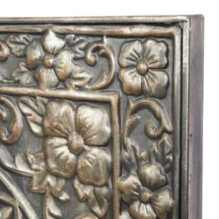 Rustic Metal Scroll Wall Decor With Embossed Details - Olivia & May -Olivia & May GUEST d8c8f642 714a 47cb 9682 36de719cce6b