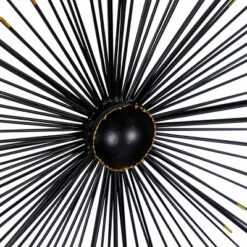 Metal Starburst Sea Urchin Wall Decor With Black Frame - Olivia & May -Olivia & May GUEST d91027ad fe1b 42ad a900 2c009b49103d