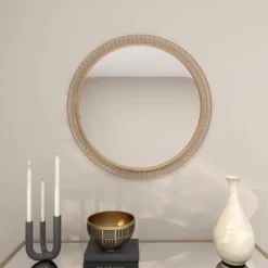 Contemporary Metal Wall Mirror Gold - Olivia & May -Olivia & May GUEST d9c342b3 0218 4ab3 8458 a846bfa5b59c