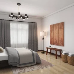 Mahogany Wood Bench Brown - Olivia & May -Olivia & May GUEST da4b0c00 a233 4b9c ac26 a05d87f0bc39