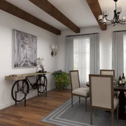 Rustic Metal Console Table Black - Olivia & May -Olivia & May GUEST da559efc 0f3c 4f01 b7a8 8ebd5c4aee59