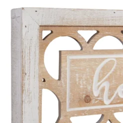 Farmhouse Wood Carved Sign Wall Decor Set Of 2 White - Olivia & May 8 Farmhouse Wood Carved Sign Wall Decor Set Of 2 White - Olivia & May -Olivia & May GUEST dabca5bd 1576 4db1 af63 7f7ee187c595