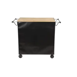 Industrial Rolling Cart Black - Olivia & May -Olivia & May GUEST daf8c30e ae06 4fdb 9998 d11bbec2efb9