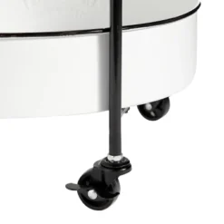 34 X 16 Farmhouse Metal Storage Cart White - Olivia & May -Olivia & May GUEST db19302c 014b 498f 9d5b 368d1bb18f76