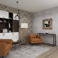 Rustic Jute Floor Lamp Brown - Olivia & May -Olivia & May GUEST db3314f6 52dc 4fc1 855e 13b9907579cb