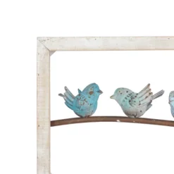 Metal Bird Wall Decor White - Olivia & May -Olivia & May GUEST db486046 09d9 4eff 9bae 4dacb9860cc8