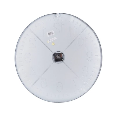 24"x24" Metal Round Wall Clock White - Olivia & May: Contemporary Indoor Decorative Analog Display 7 24"x24" Metal Round Wall Clock White - Olivia & May: Contemporary Indoor Decorative Analog Display - Image 5