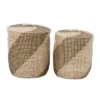 Set Of 2 Seagrass Storage Baskets Brown - Olivia & May -Olivia & May GUEST dbd91b06 5415 453c 9de8 5f2aaeca847d