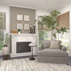 Wood Carved Designs Wall Mirror With Rope Hanger Set Of 4 White - Olivia & May -Olivia & May GUEST dc0a8d8d 561d 479a b696 67914776514a