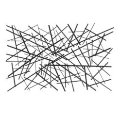 Metal Geometric Overlapping Lines Wall Decor Dark Gray - Olivia & May 23 Metal Geometric Overlapping Lines Wall Decor Dark Gray - Olivia & May -Olivia & May GUEST dc427bf8 b70e 4272 bebf c24d8149f72d