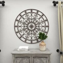 Metal Fleur De Lis Scrollwork And Wall Decor Black - Olivia & May 26 Metal Fleur De Lis Scrollwork And Wall Decor Black - Olivia & May -Olivia & May GUEST dd7a551e 4347 40f7 8fa6 81997655afc2