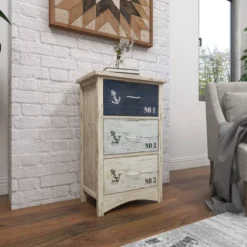 Wood 3 Drawer Chest White - Olivia & May -Olivia & May GUEST ddf212c2 5ed6 4ae7 bf44 731294efd7e8