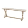 Distressed Farmhouse Wood Bench Brown - Olivia & May