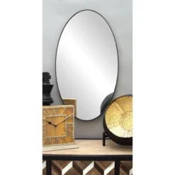 Wood Oval Wall Mirror – Olivia & May -Olivia & May GUEST de9dc85b 3406 4f68 a145 6e22f06b40ea