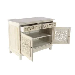 Traditional Mahogany Cabinet White - Olivia & May -Olivia & May GUEST deb6c835 9d0d 49ed 8b24 7b9037b23678