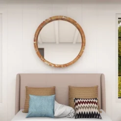 Vintage Wall Mirror Brown - Olivia & May 22 Vintage Wall Mirror Brown - Olivia & May -Olivia & May GUEST df2b27ac 12e1 4b82 b95a d5ebb4a5069e