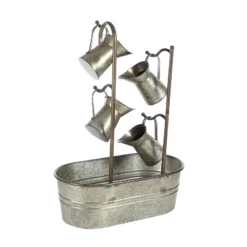 34" Metal Farmhouse Fountain Gray - Olivia & May 14 34" Metal Farmhouse Fountain Gray - Olivia & May -Olivia & May GUEST df5572d0 1f76 4c4a 8822 8a33f7447b1e