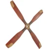 Wood Airplane Propeller 4 Blade Wall Decor With Aviation Detailing Brown - Olivia & May -Olivia & May GUEST df6821c0 5e56 46fe a2d3 828f3fa3610b