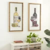 Farmhouse Wood Wine Framed Wall Art Set Of 2 Brown - Olivia & May -Olivia & May GUEST e0178fc7 21fc 499d a28c d3cfdc5df705