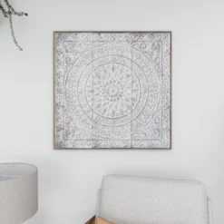 Rustic Metal Scroll Wall Decor With Embossed Details - Olivia & May -Olivia & May GUEST e028b768 0608 474f 9417 583cec6d33c6