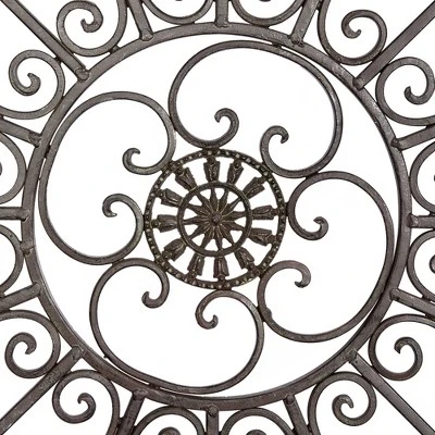 Metal Fleur De Lis Scrollwork And Wall Decor Black - Olivia & May 19 Metal Fleur De Lis Scrollwork And Wall Decor Black - Olivia & May - Image 17