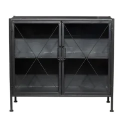 Industrial Metal Cabinet Black - Olivia & May 28 Industrial Metal Cabinet Black - Olivia & May -Olivia & May GUEST e128d58b aca3 43e4 8d63 a57b5ad174cc