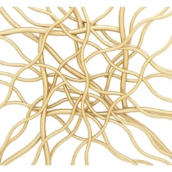 Set Of 2 Metal Geometric Branch Inspired Wall Decors Gold/Silver - Olivia & May -Olivia & May GUEST e12bf7e5 601e 420a ae5f 211d6ea6f5bf