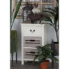 Farmhouse Wooden Side Table White - Olivia & May -Olivia & May GUEST e292d8e8 c351 42a5 87bc 295e58bb97ff