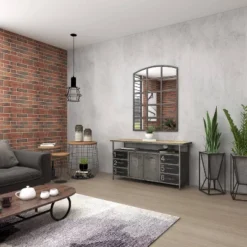 Industrial Wood Buffet Gray - Olivia & May -Olivia & May GUEST e3ed77a6 c876 4b27 9259 b072c74b3bfd