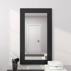 Contemporary Wood Wall Mirror – Olivia & May -Olivia & May GUEST e4045c49 0923 4b5b 96f7 2da5cb96fcda