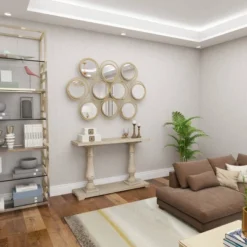 Antique Wood Console Table White - Olivia & May -Olivia & May GUEST e4682caa 0b44 4f3a 9b0e 393223b1c188