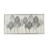 Leaf Framed Wall Art Canvas White/Silver - Olivia & May: Symmetric Venation Patterns, Modern Decor -Olivia & May GUEST e46d0cc2 f9c3 4399 a90c e0cd92d4c572