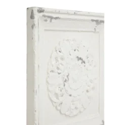 Vintage Fiberglass Floral Wall Decor Set Of 4 White - Olivia & May -Olivia & May GUEST e46fca74 f6e9 4997 949f 3837937d66f7