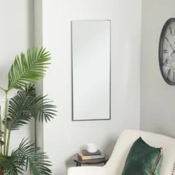 Wood Rectangle Wall Mirror With Thin Frame – Olivia & May