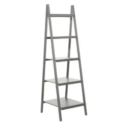 Wood Ladder Bookshelf - Olivia & May -Olivia & May GUEST e49c6901 6829 4b93 8112 c014bfe0072c