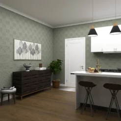 Leaf Framed Wall Art Canvas White/Silver - Olivia & May: Symmetric Venation Patterns, Modern Decor -Olivia & May GUEST e4dbbabc 33d2 437d 9695 ad2bab792540