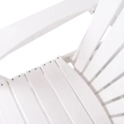 32"x37" Traditional Resin Adirondack Chair - White - Olivia & May -Olivia & May GUEST e50e1600 8bb8 4a0e a68d 9dd170b0b848