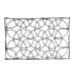 Olivia & May 43"X67" Metal Geometric Quatrefoil Home Wall Decor Black -Olivia & May GUEST e52f3550 854d 43db b4a2 e92b66ff05d8