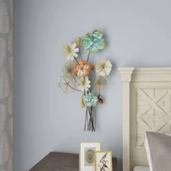 37" Metal Floral Wall Decor - Olivia & May -Olivia & May GUEST e5341eeb e172 4b10 81d7 119d19520e95