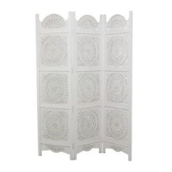 Bohemian Wood Room Divider Screen - Olivia & May -Olivia & May GUEST e5430918 b3da 459f 9f73 8258a2451283