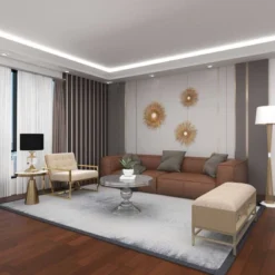 Crystal Table Lamp With Drum Shade Gold - Olivia & May -Olivia & May GUEST e66fddb1 a3ce 44d6 a919 623dceca0d7b