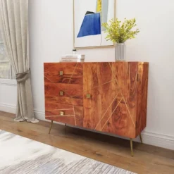 Modern Metal Buffet Brown - Olivia & May -Olivia & May GUEST e6f02324 3254 4125 9e1d e6dde70f6152