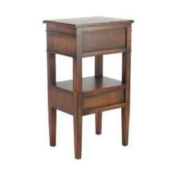 Distressed Wooden Side Table With Drawers - Olivia & May -Olivia & May GUEST e73f1ba6 e1cb 4f49 8564 dd59d169031f