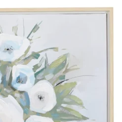 Canvas Floral Bouquet Framed Wall Art With Tan Frame Multi Colored - Olivia & May -Olivia & May GUEST e7466199 c147 476f 977c 802d12aa04fd