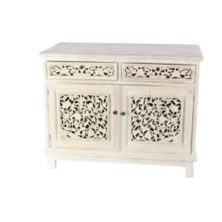 Traditional Mahogany Cabinet White - Olivia & May -Olivia & May GUEST e8588563 327a 4115 8c9a 810e4524f304