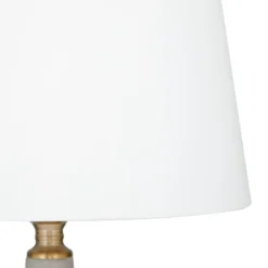 Modern Cement Table Lamp White - Olivia & May -Olivia & May GUEST e96d91b0 0fb1 48a5 8acd 0a69e06b58d2